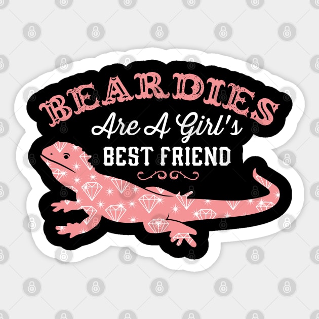 Beardies Are A Girl's Best Friend Sticker by maxdax